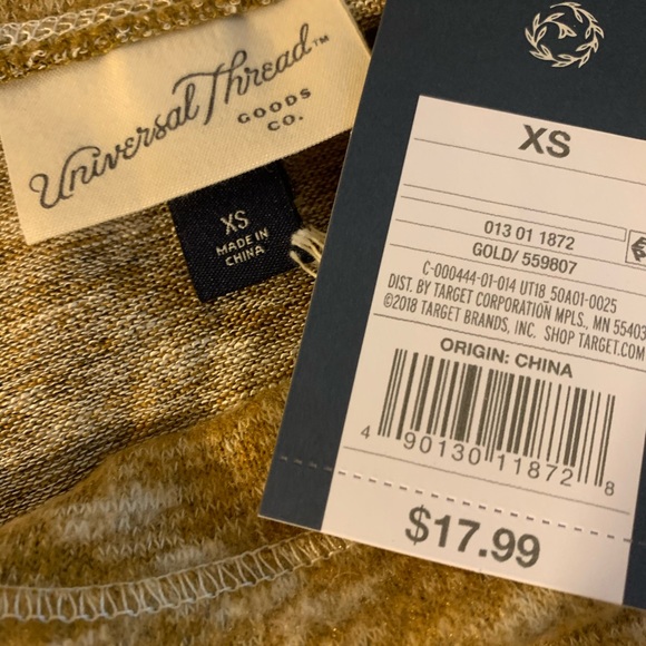 Universal Thread Mustard Burnout Longsleeve Top - Picture 4 of 5